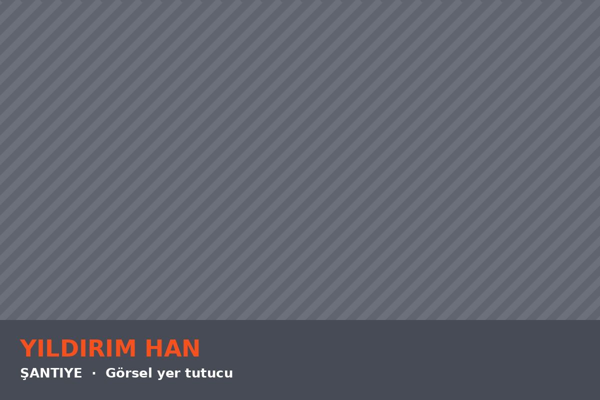 Şantiye hazırlık alanı